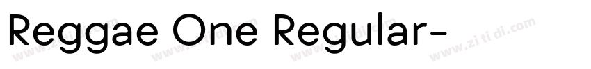 Reggae One Regular字体转换